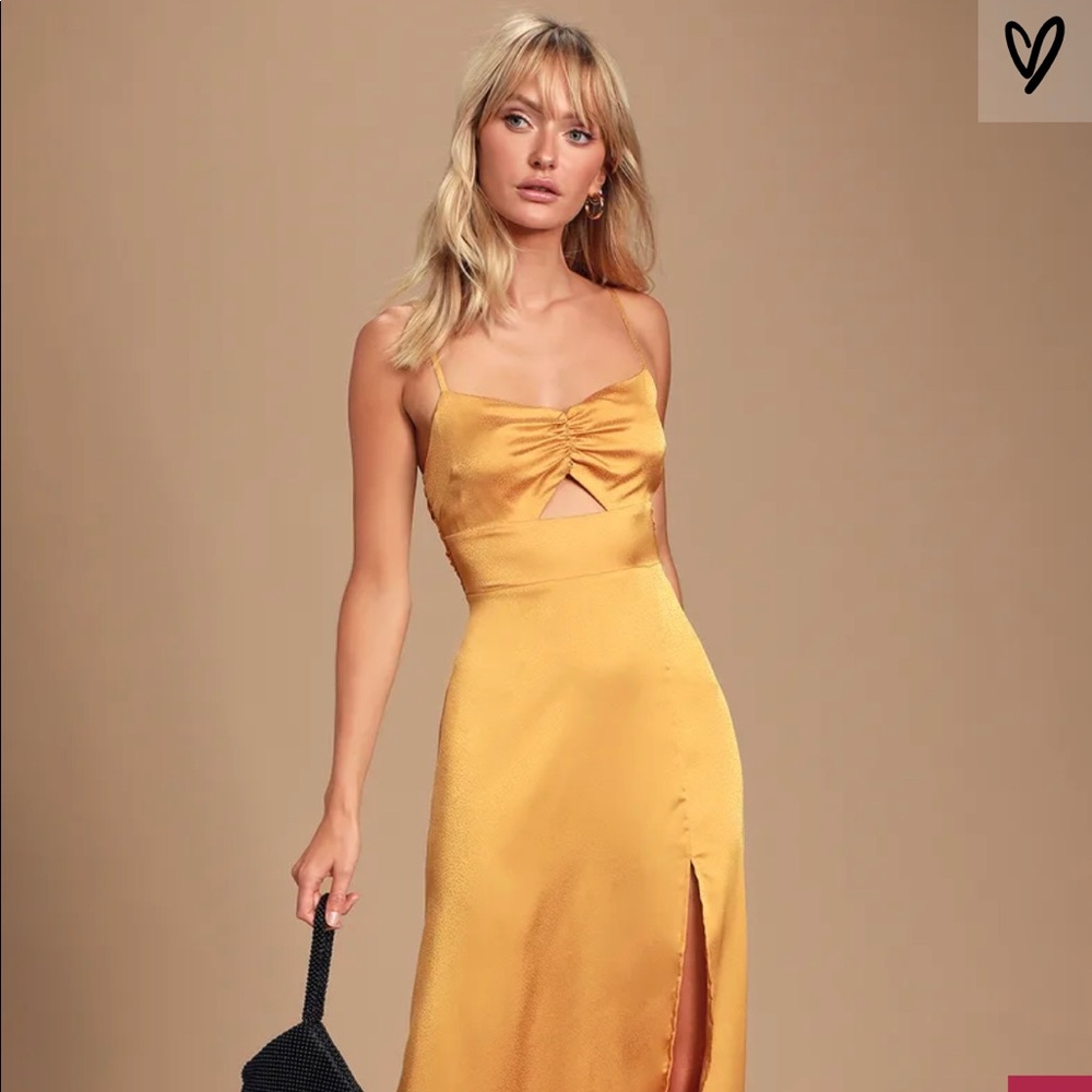 Gold dress